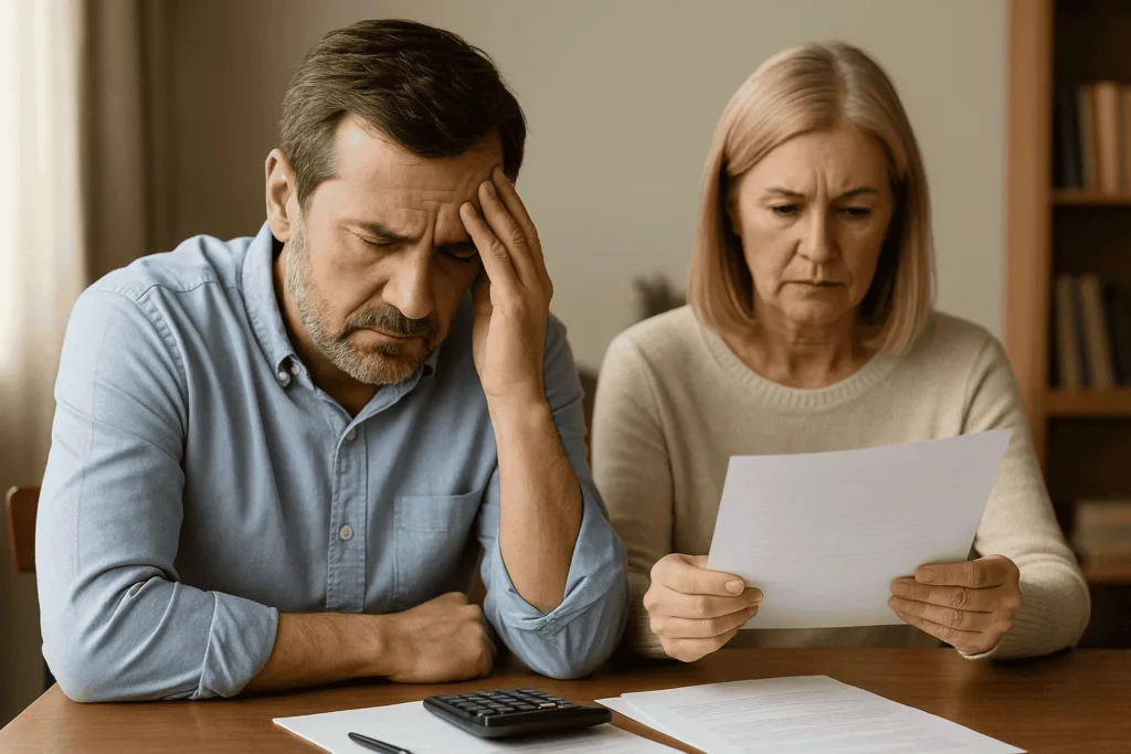 Prazo para abrir inventário: casal avaliando documentos e entendendo as consequências do atraso